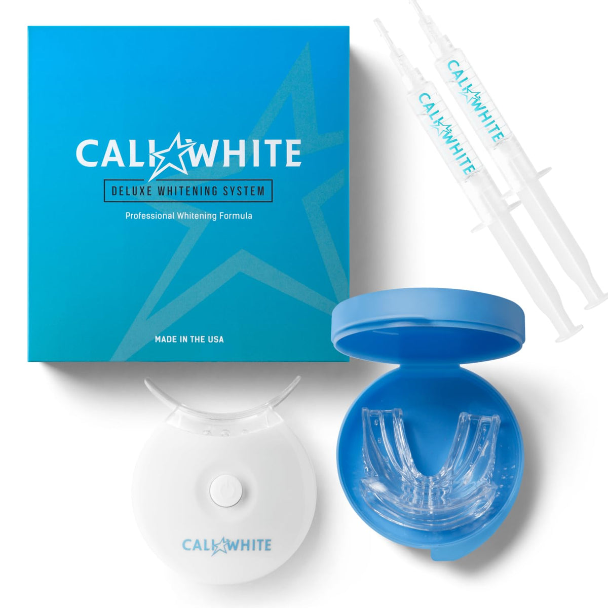 Cali White LED whitening light device with power button