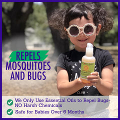 Product packaging and cap of California Baby bug spray