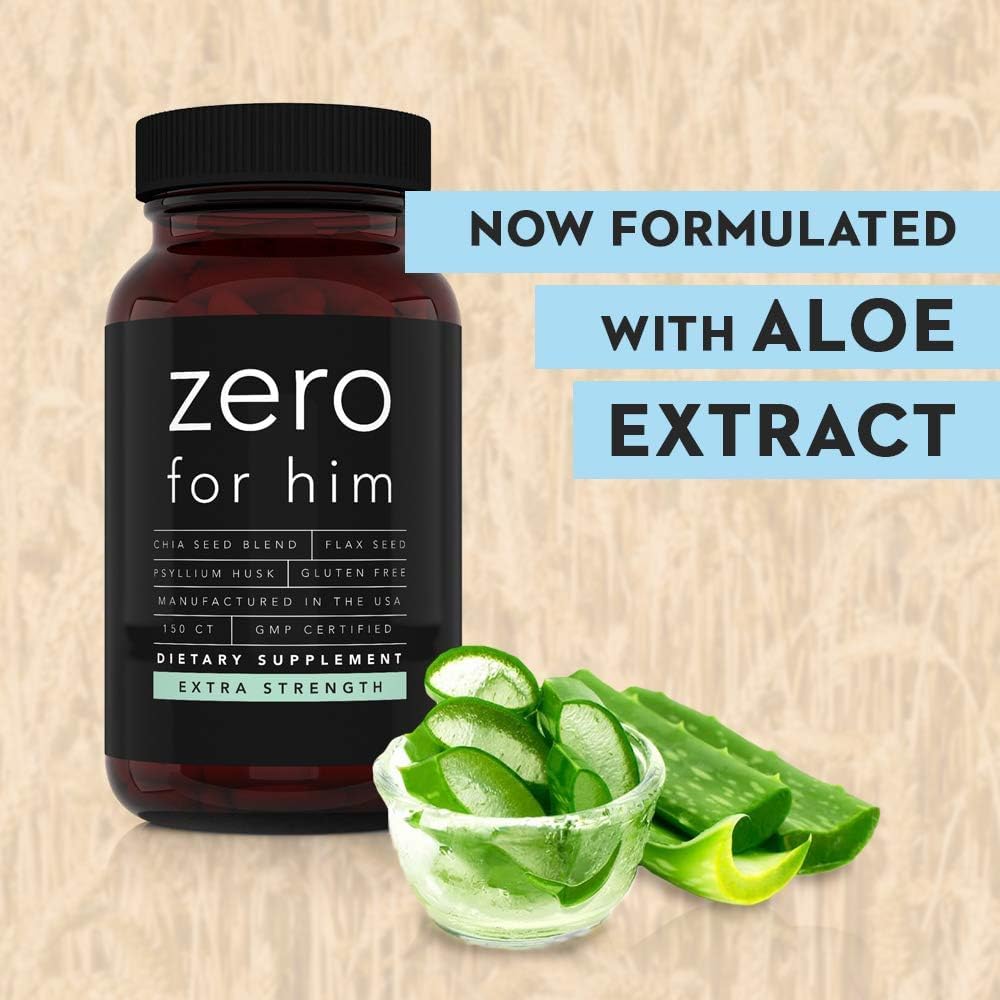 Lifestyle image of a man taking a fiber supplement