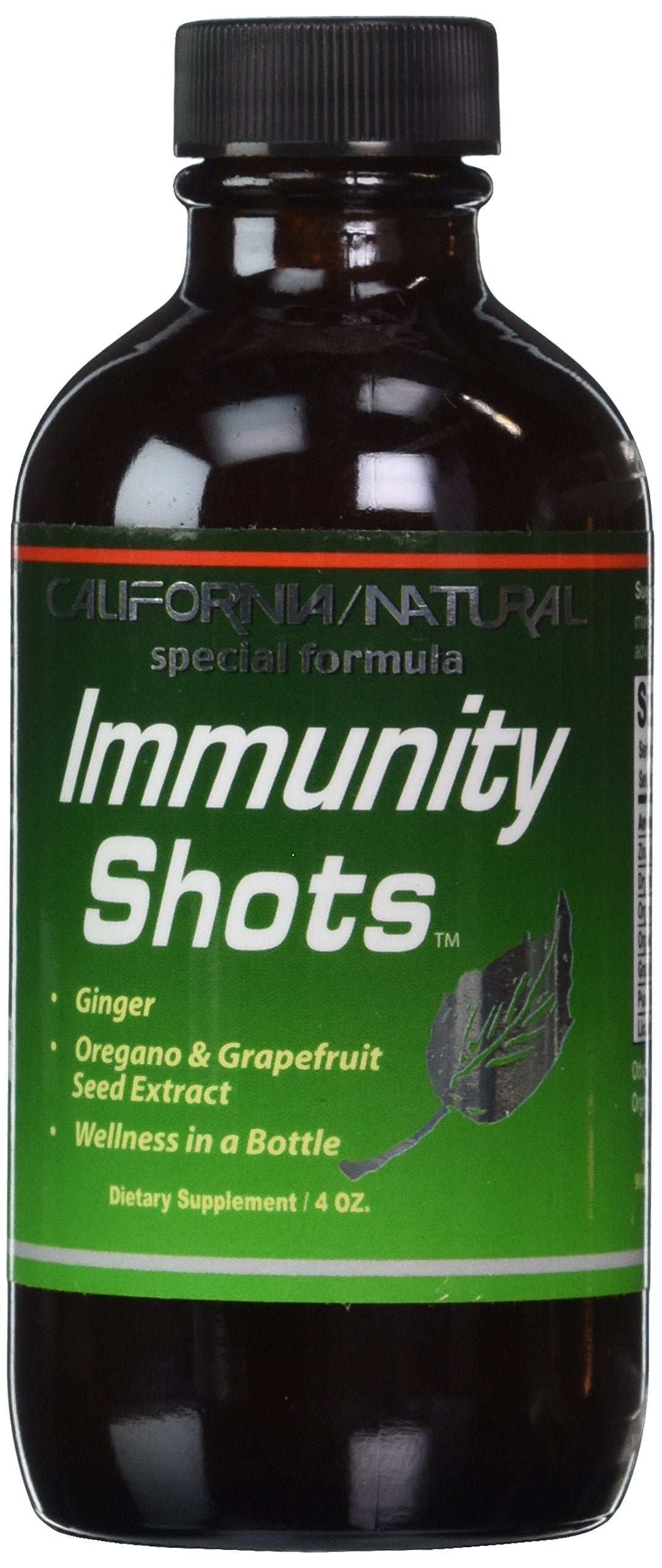 California Natural Immunity Shots 4oz bottle front view