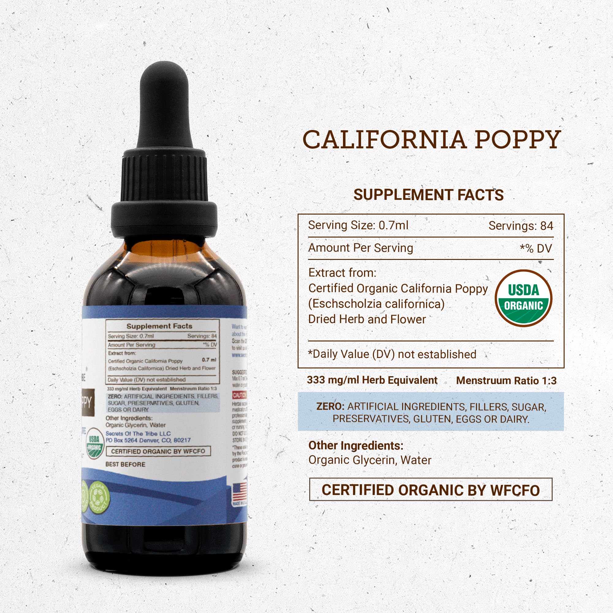 High-potency extraction method for USA-made California Poppy tincture