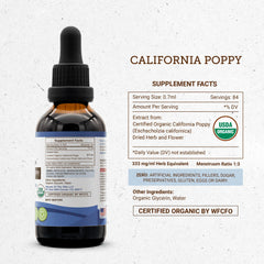 High-potency extraction method for USA-made California Poppy tincture