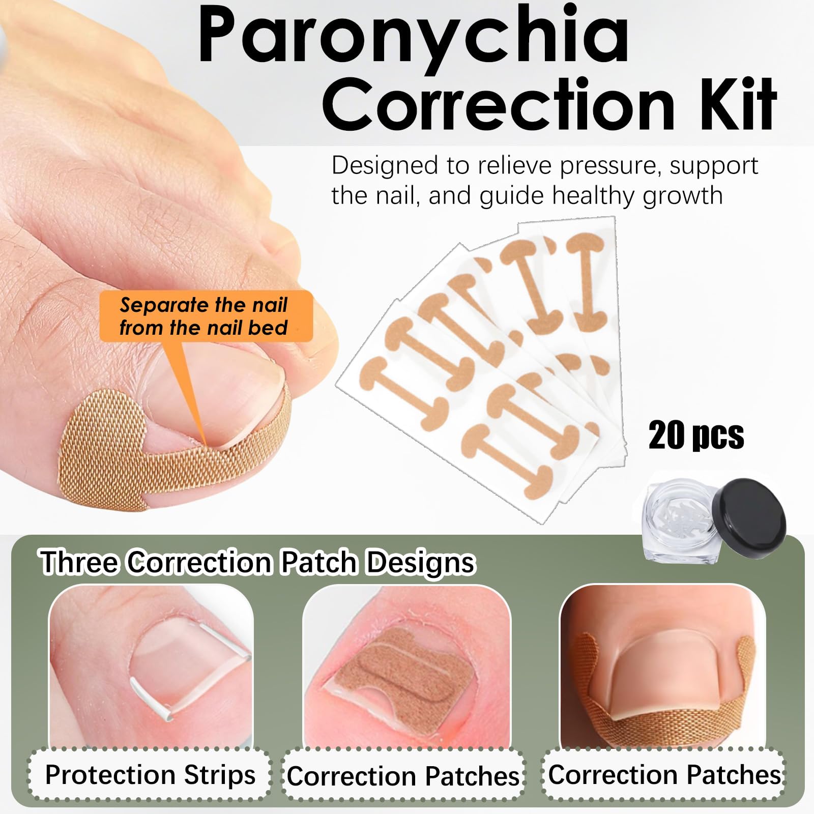 Callmynm breathable correction strips close-up highlights skin-friendly material for daily wear