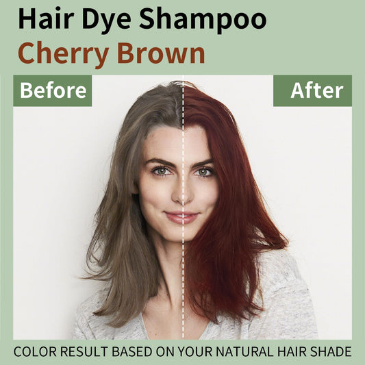 Callmynm Hair Dye Shampoo foam application delivers even color with lather.