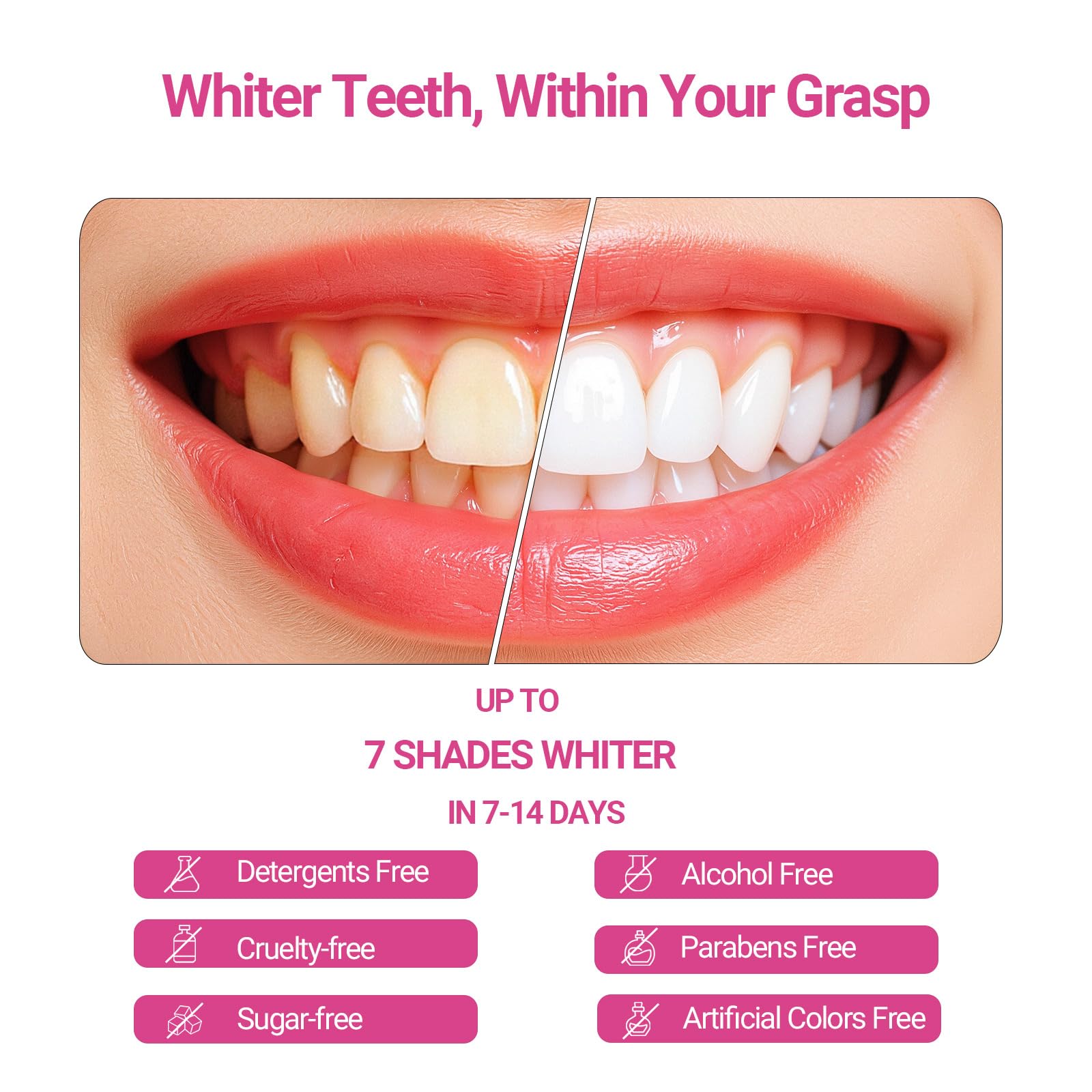 Timer showing 2 minutes for CALLSMILE whitening session