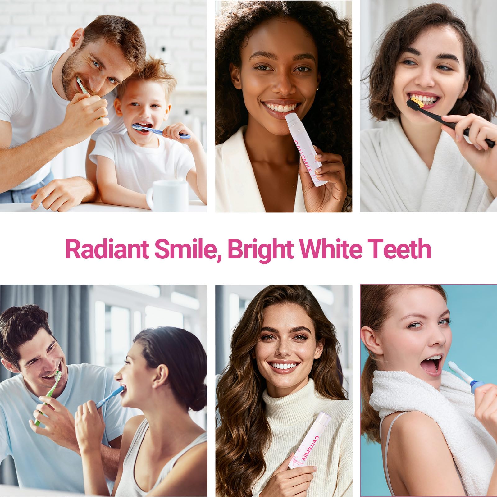 2 oz CALLSMILE Teeth Whitening Gel bottle on a clean countertop