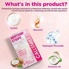 Sensitive teeth friendly whitening strips