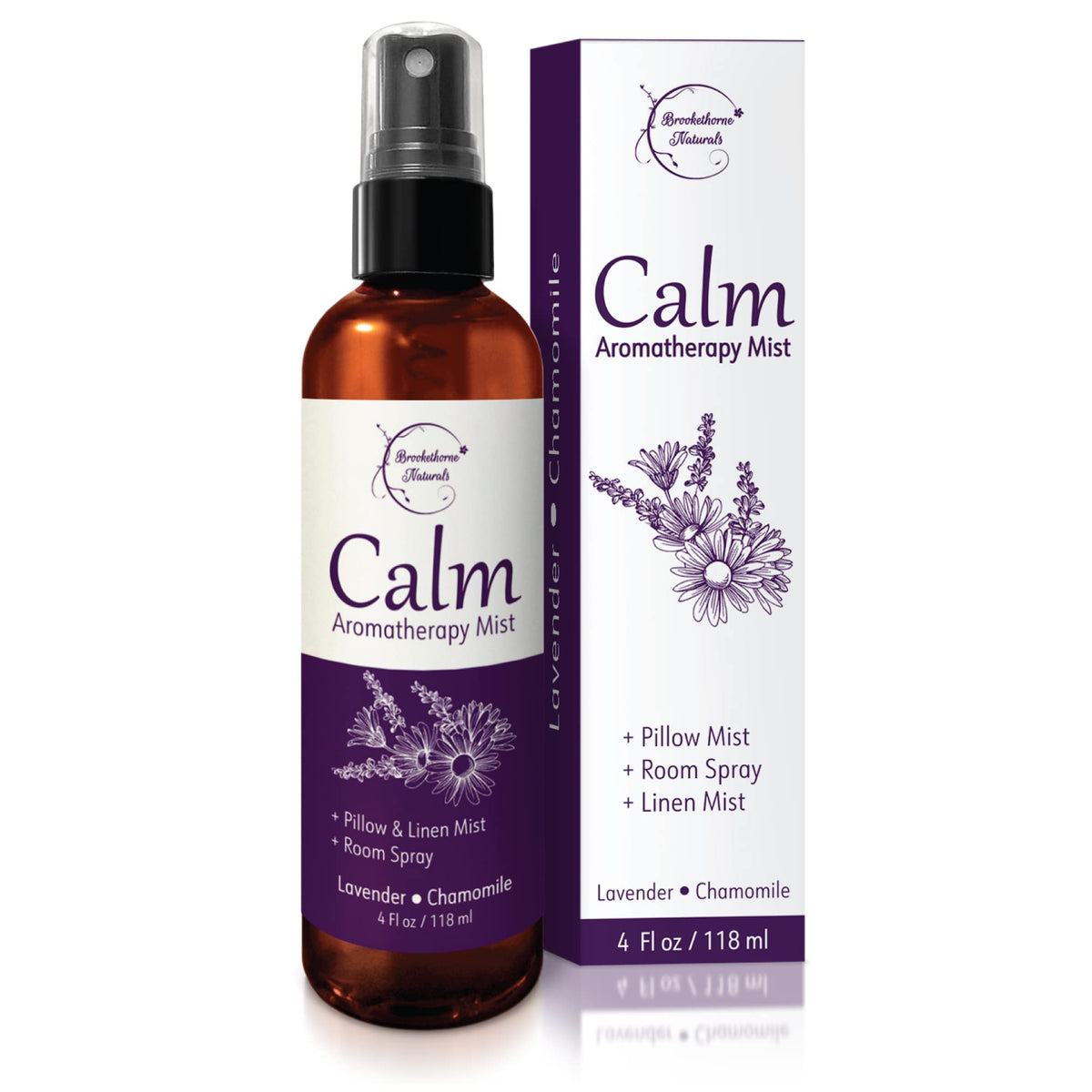 Calm Aromatherapy Mist bottle with lavender and chamomile