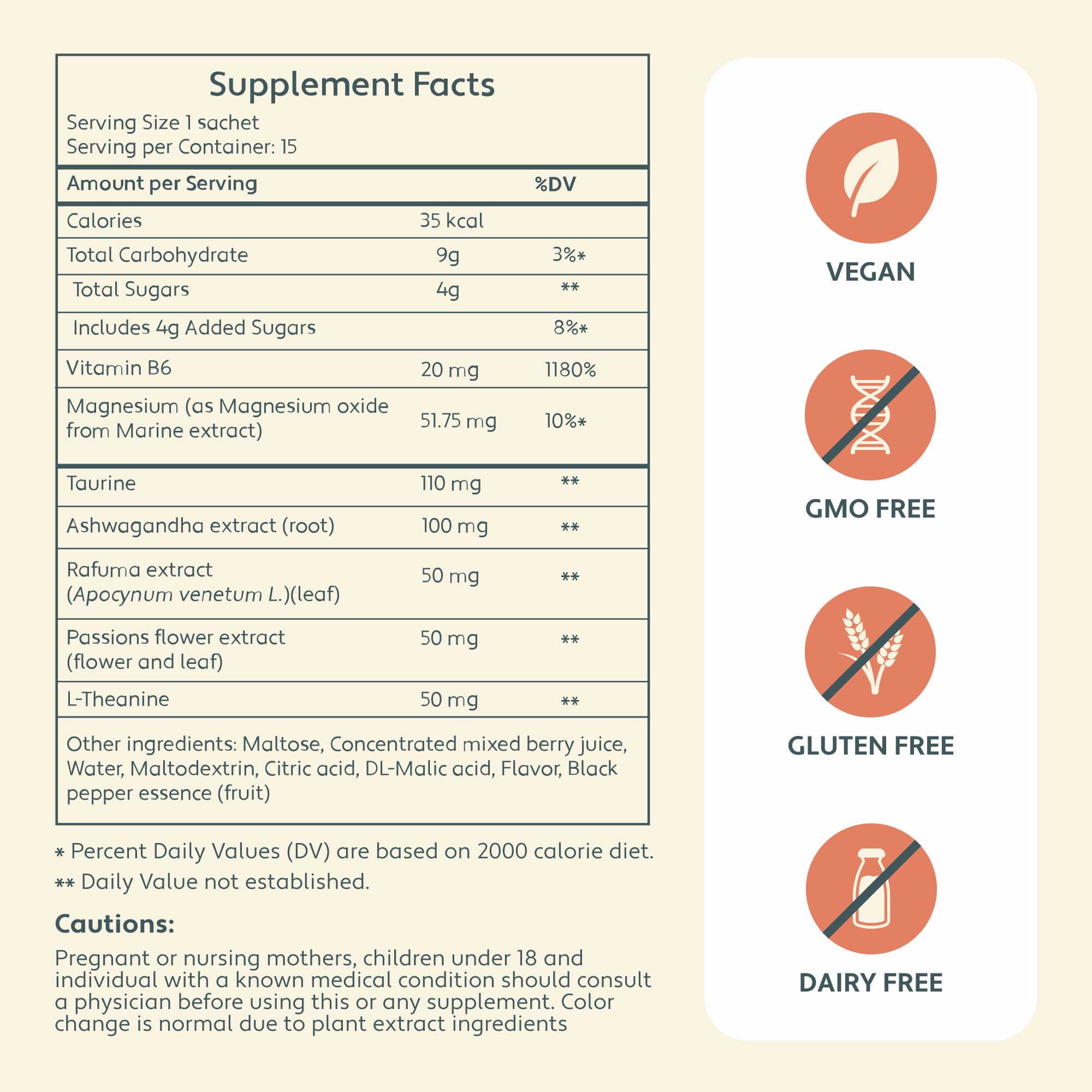 Calm & Clarity sublingual liquid shot packaging