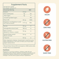 Calm & Clarity sublingual liquid shot packaging