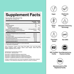 Calm Drink Mix Watermelon Lemonade back information panel