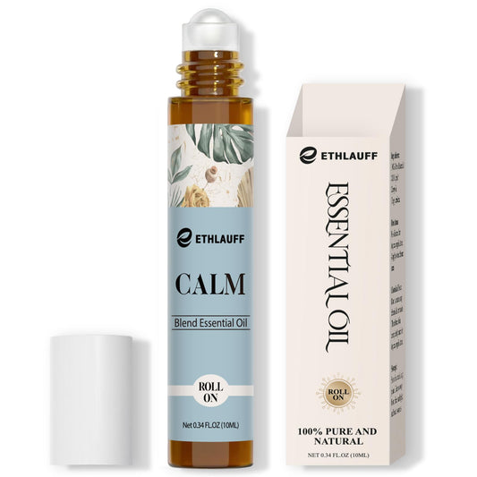 Calm Essential Oil Roll-On bottle with rollerball