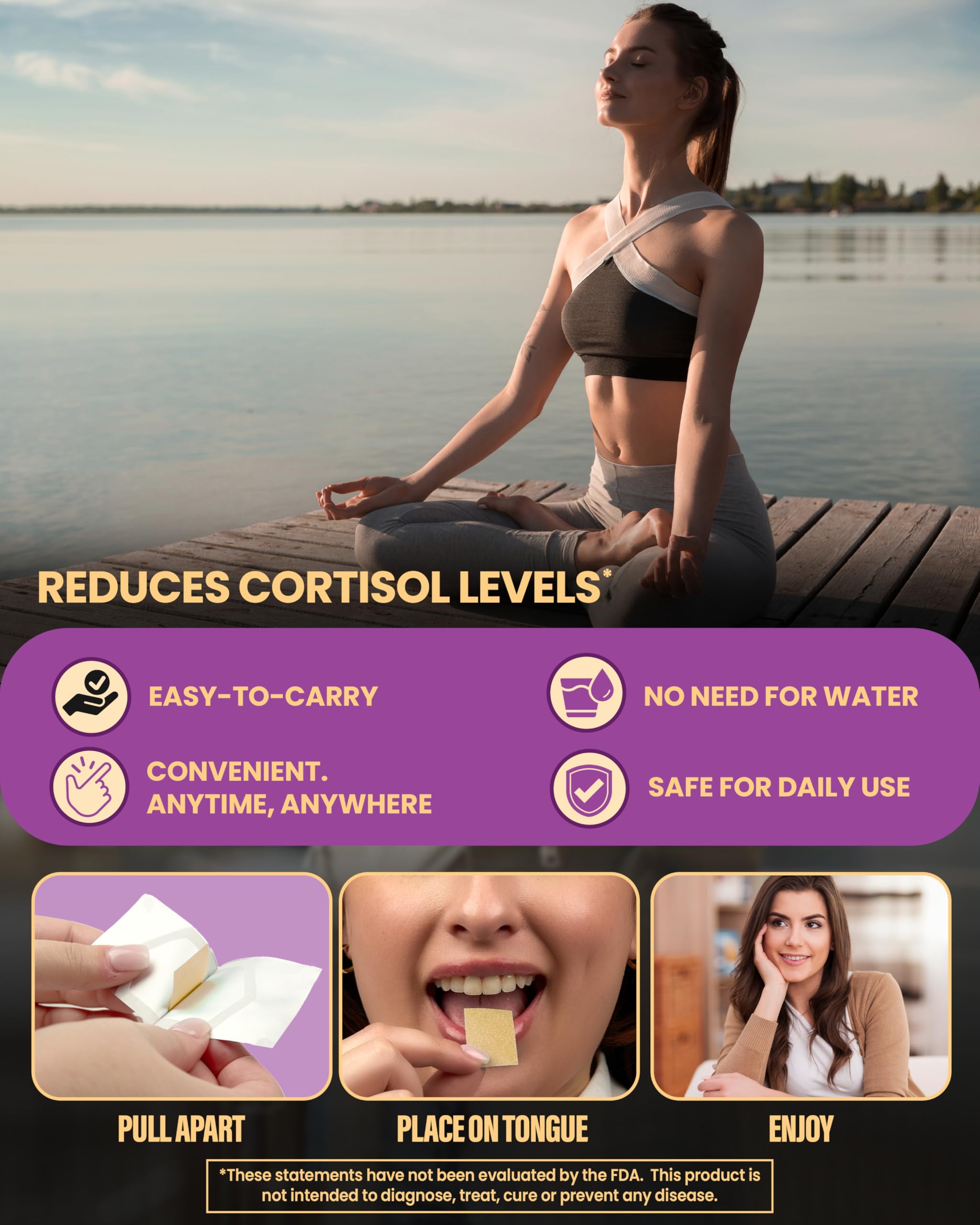 Oral strips dissolving on tongue showing fast-dissolve feature