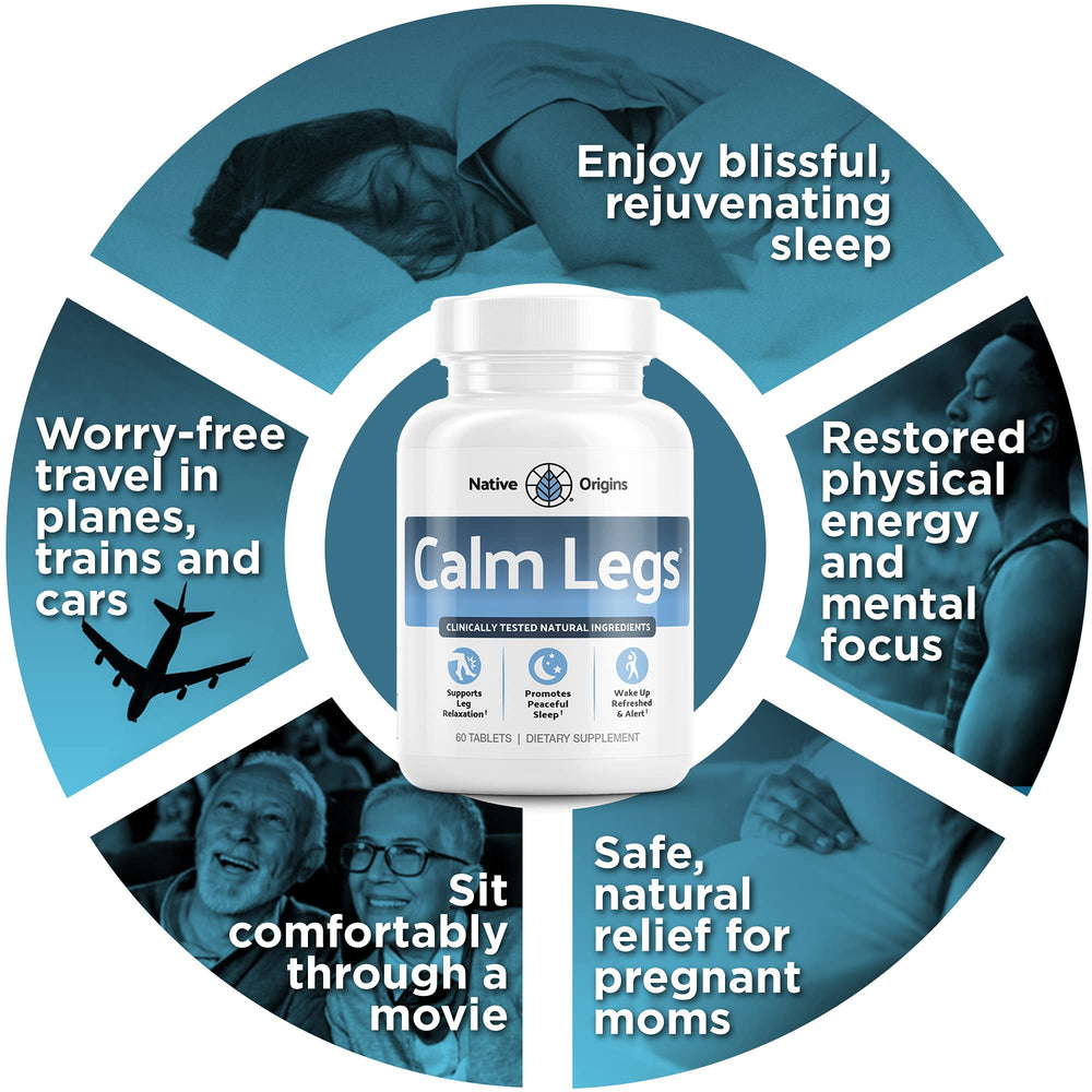 Calm Legs sleep support aiding peaceful night rest