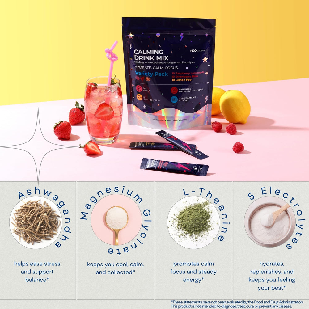 GABA and B vitamins listed on packaging