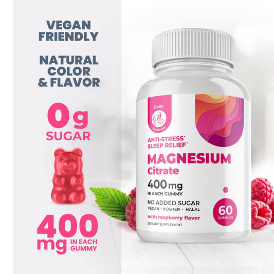 Chewable magnesium gummies for children's sleep and calm