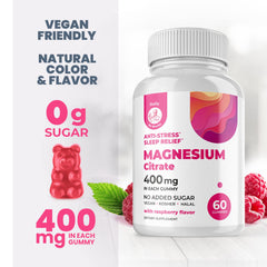 Chewable magnesium gummies for children's sleep and calm