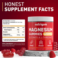 Graphic showing calm mood support from magnesium glycinate-threonate gummies.