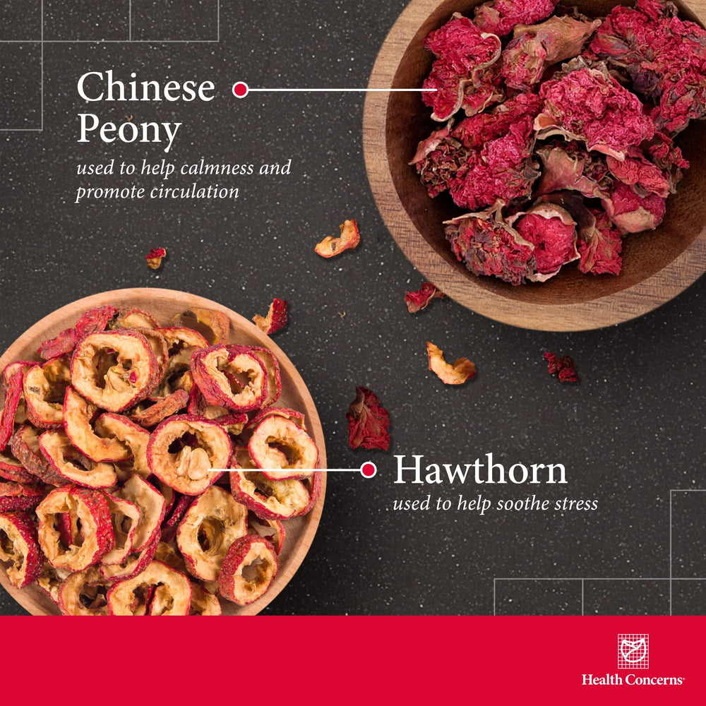 Ingredients blend including magnesium, hawthorn, and jujube