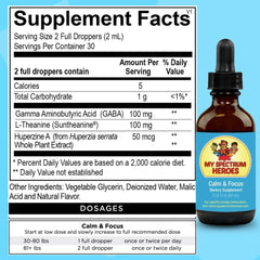 Dropper dispensing Calm & Focus Drops