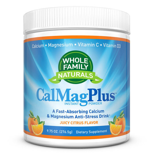 CalMag Plus box and bottle with orange-tangerine flavor