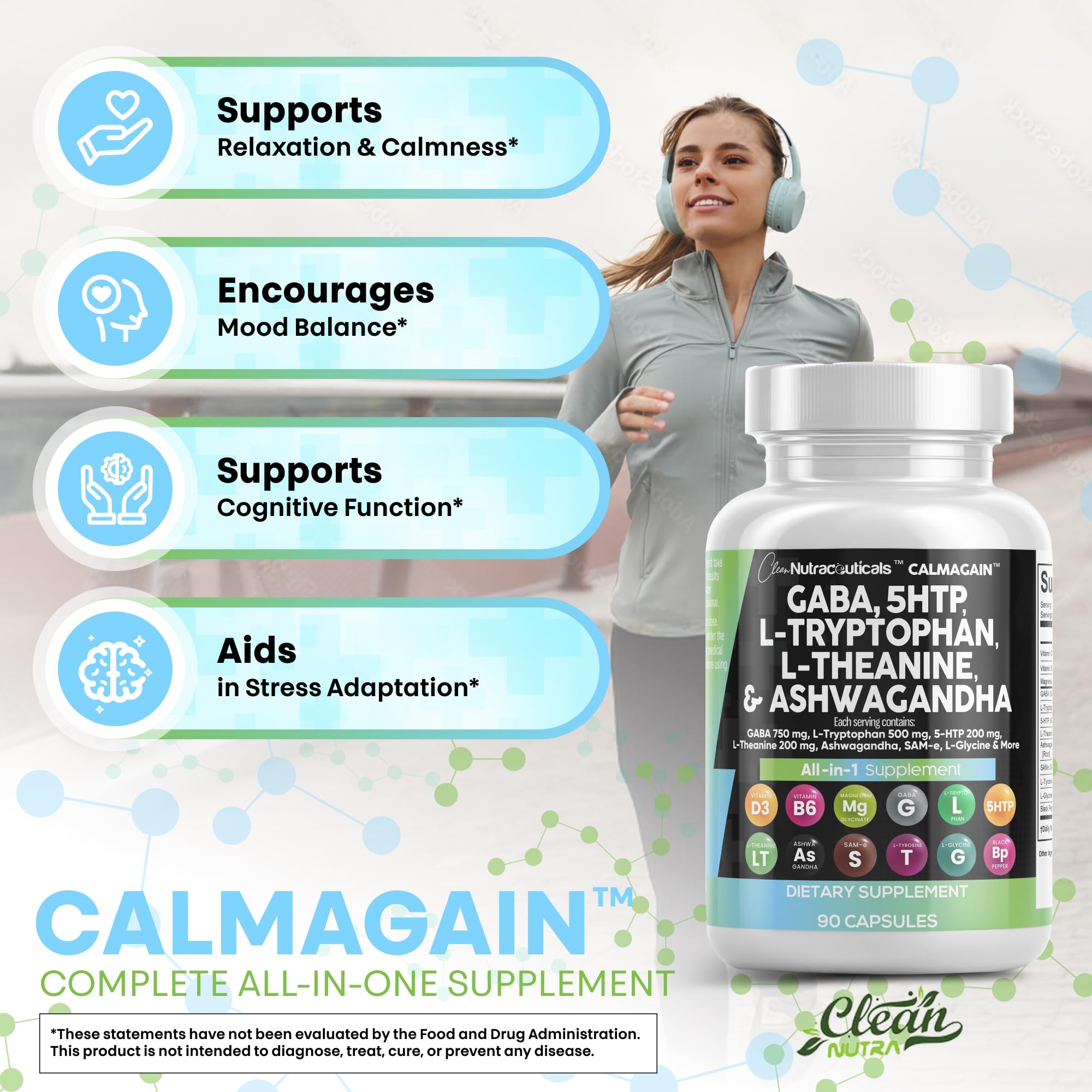 CalmAgain packaging box and bottle