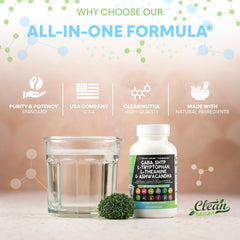 Supplement facts panel for CalmAgain