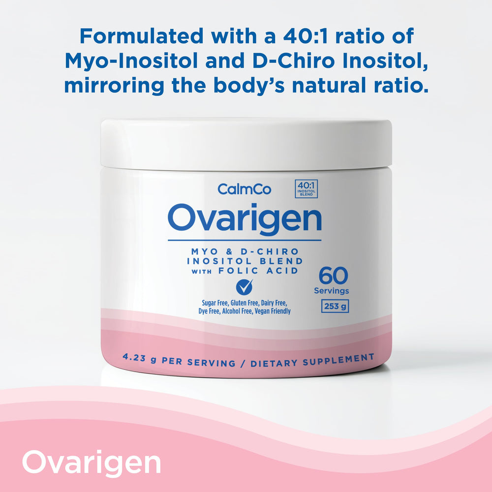 Label showing 40:1 Myo-Inositol to D-Chiro Inositol ratio