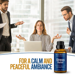 Calm diffuser ambiance with Nexon Botanics Stress Relief Blend