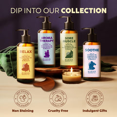 Calming massage oil for relaxation