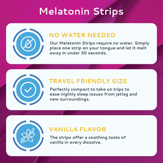 Calmour Melatonin Strips 3mg per strip illustration