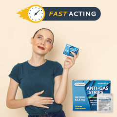 CALMOUR mint-flavored oral dissolving strip melts fast for discreet comfort