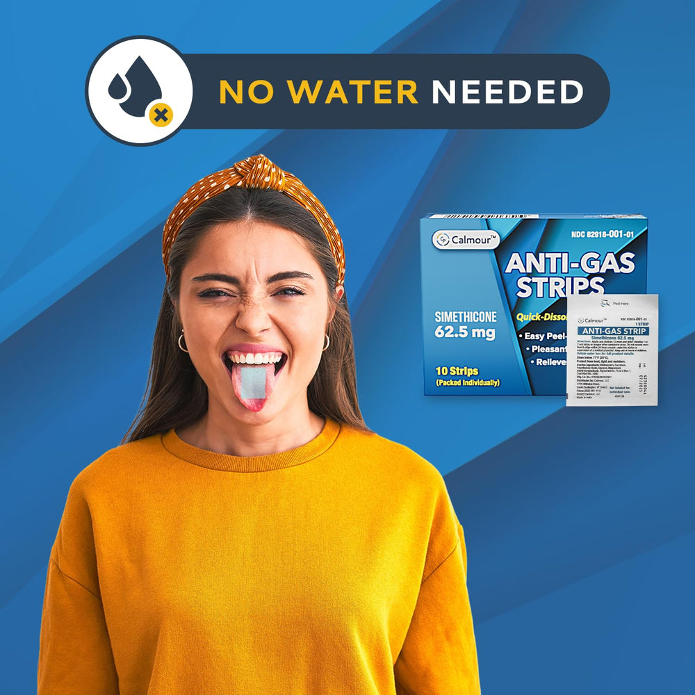 CALMOUR strip melting on tongue for quick relief