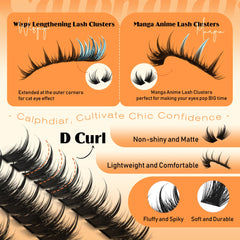Viral manga lash style shown for a bold, graphic eyeliner-free look