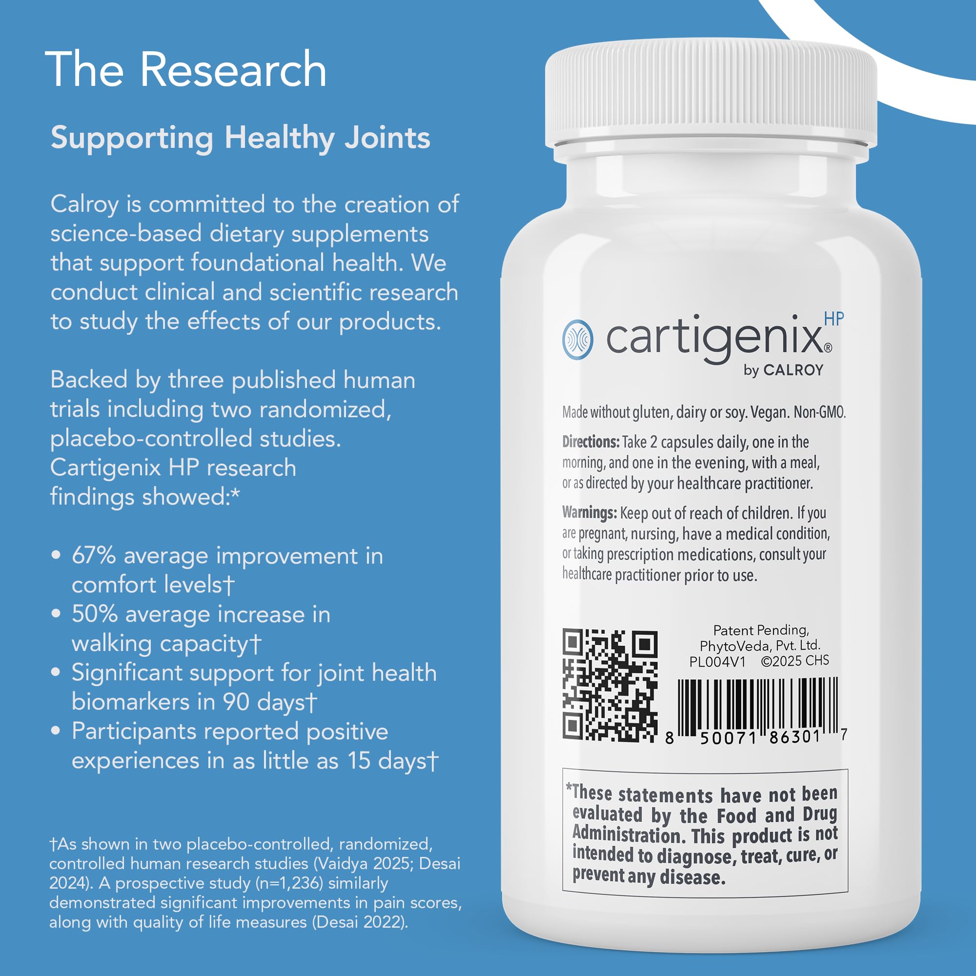 Active adults using joint supplement for mobility