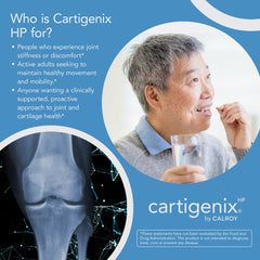 USA-made packaging label for Cartigenix HP joint health supplement