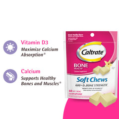 Caltrate Vanilla Creme Soft Chews on a table