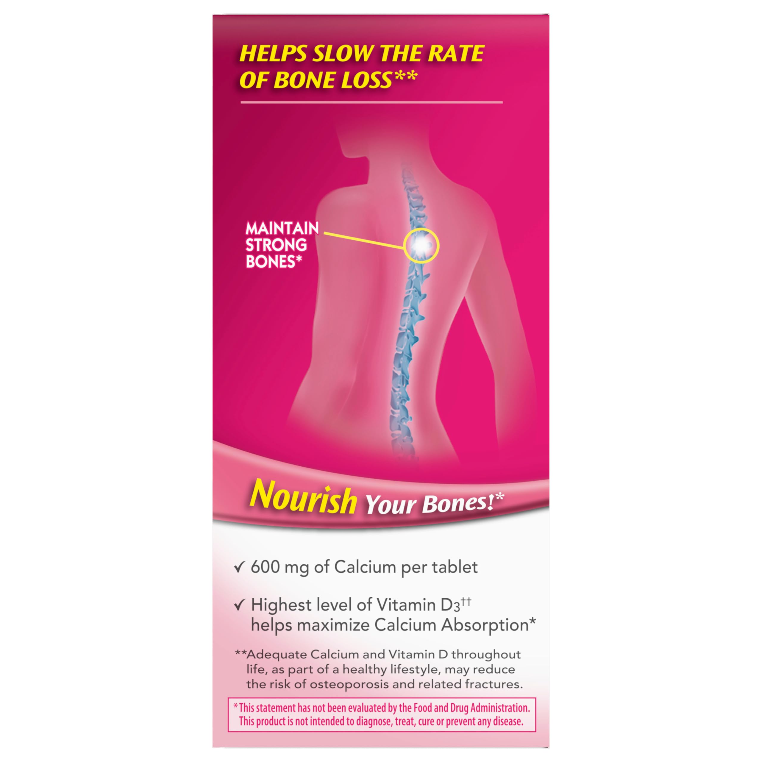 Caltrate bottle packaging and outer carton