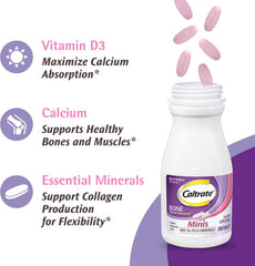 Label highlights calcium and vitamin D3 for absorption