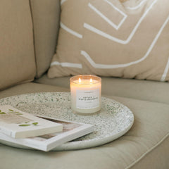 Product placed on a neutral surface for photography