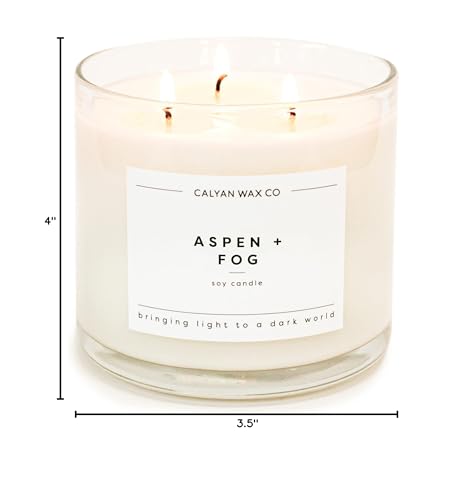 Large glass jar candle with luxurious branding