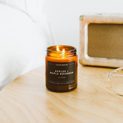 Calyan Wax Co candle styled in a modern home decor setting