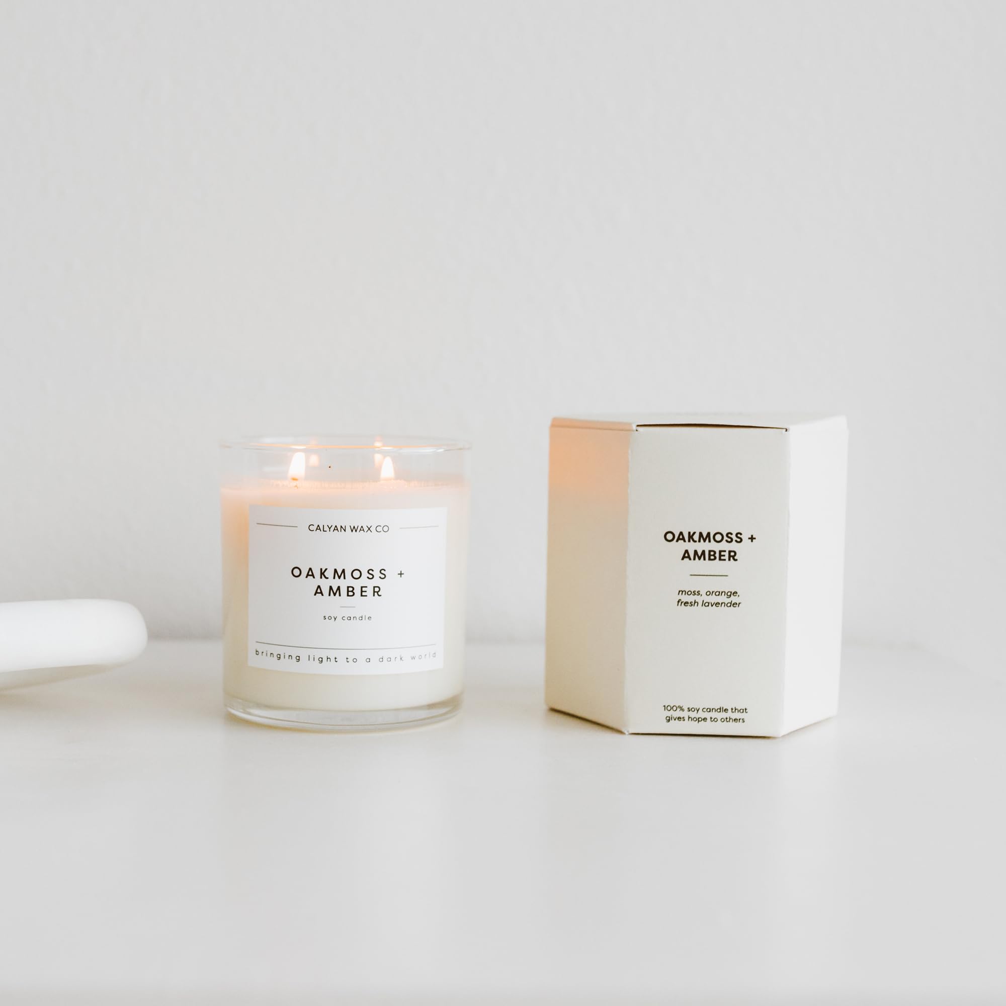 Clean burn with two metal-free cotton wicks