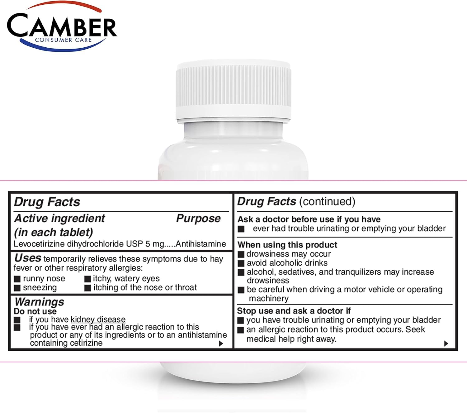 Camber Consumer Care 80-count box image emphasizes value and long-term use.