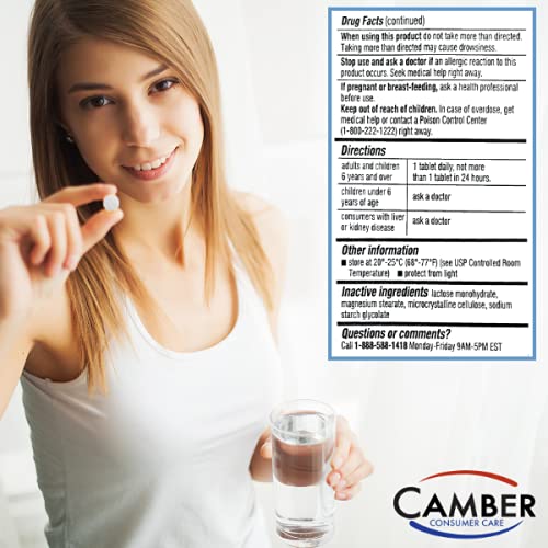 Camber Loratadine tablets in hand for daily use.