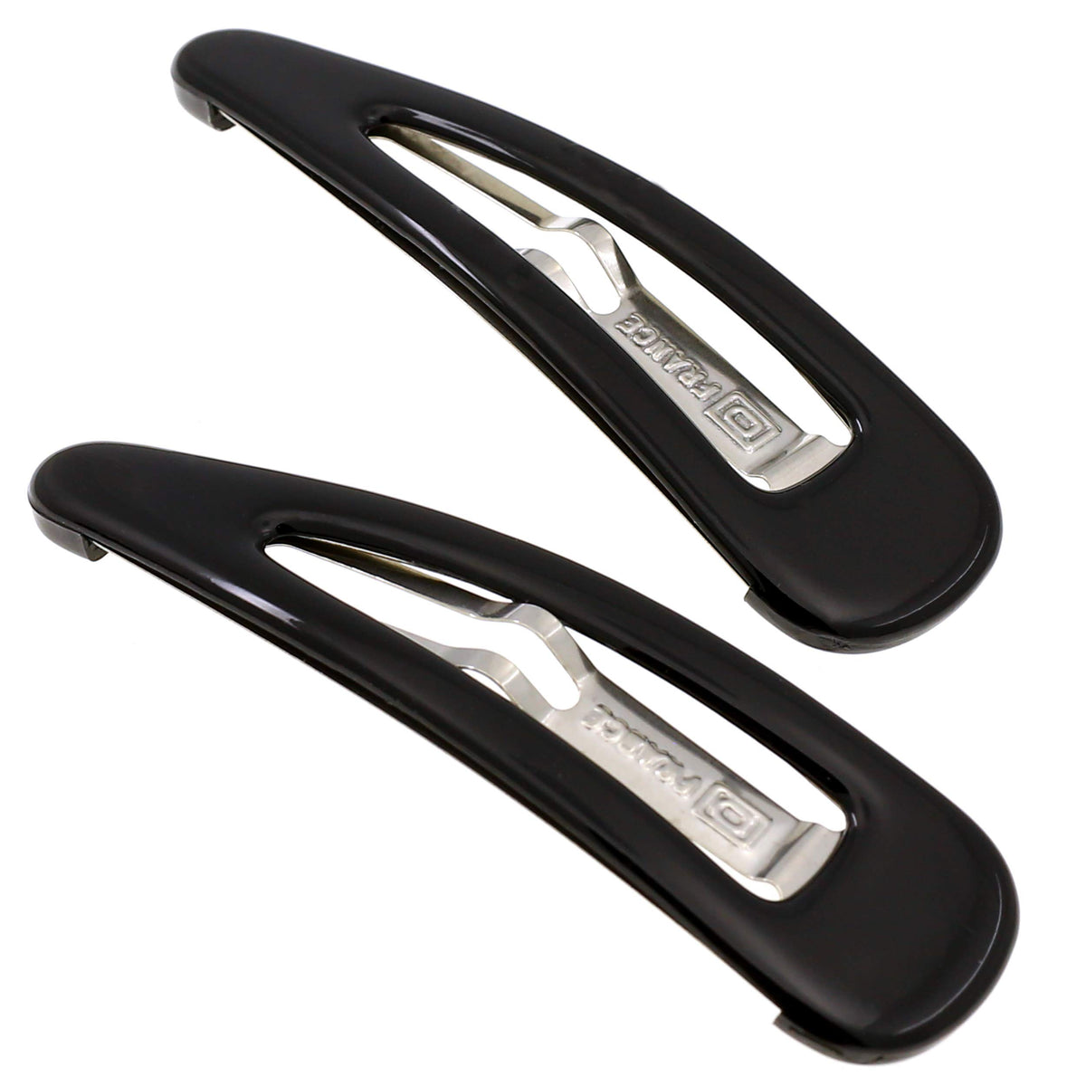 Camila Paris AD902 barrette side view shows secure, stylish hold.