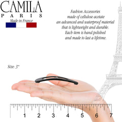 Camila Paris AD902 barrette strong grip ideal for all hair types.