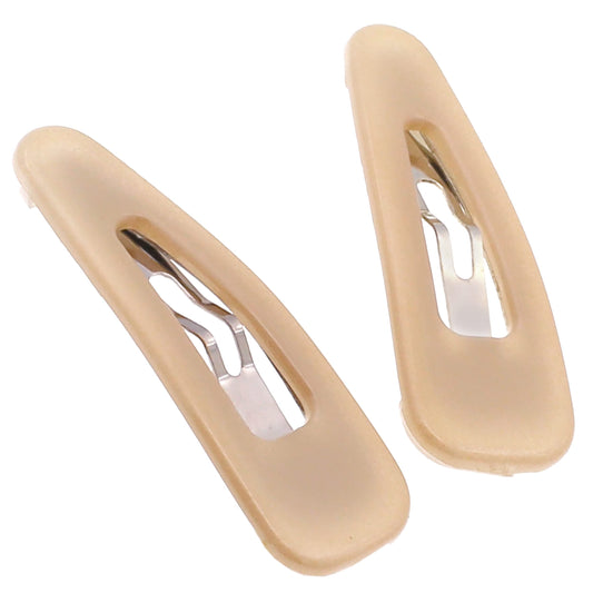 Camila Paris CP3056 beige snap clip closeup with secure grip for all hair types.