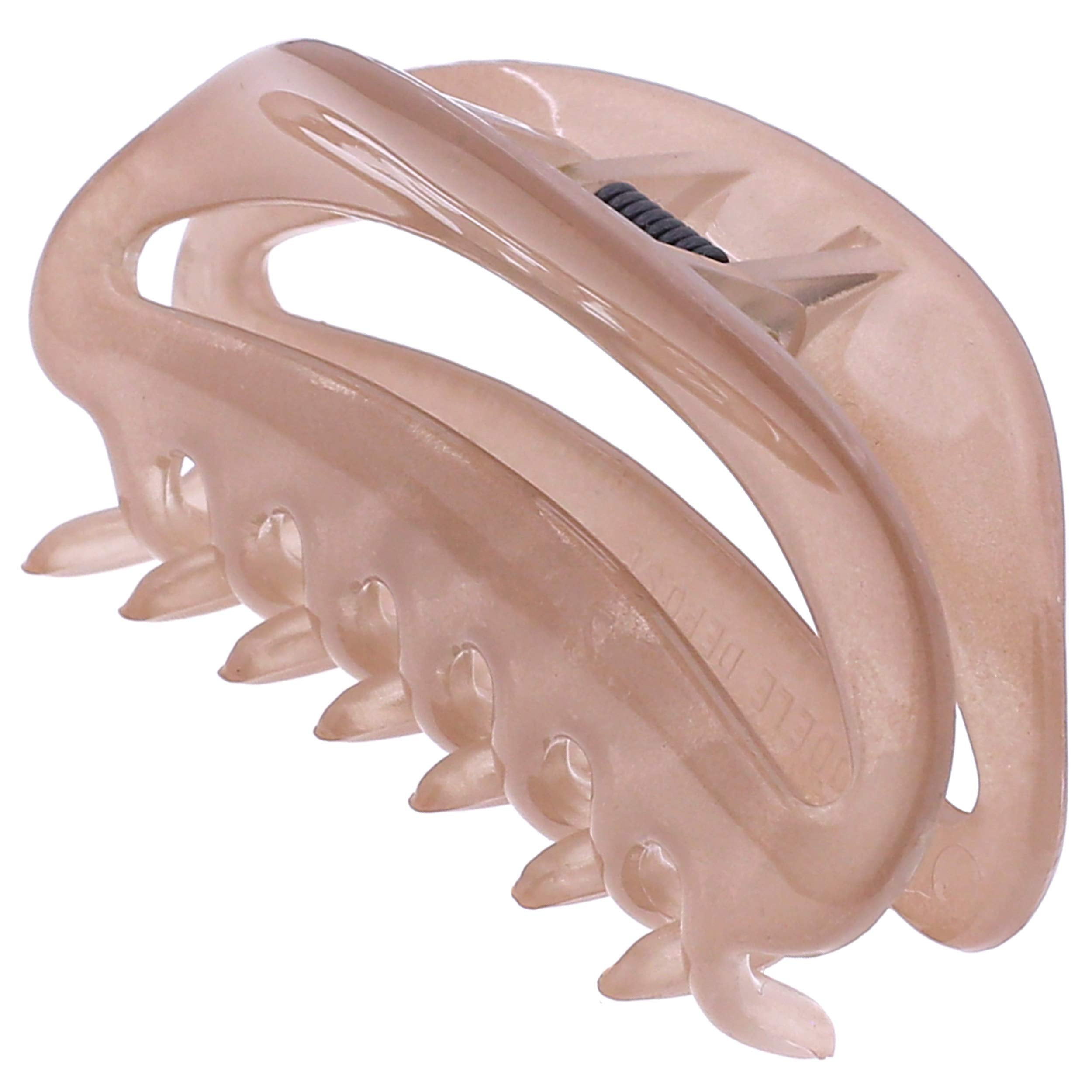 Camila Paris CP3078 beige butterfly clip front view showing secure grip for all hair types.