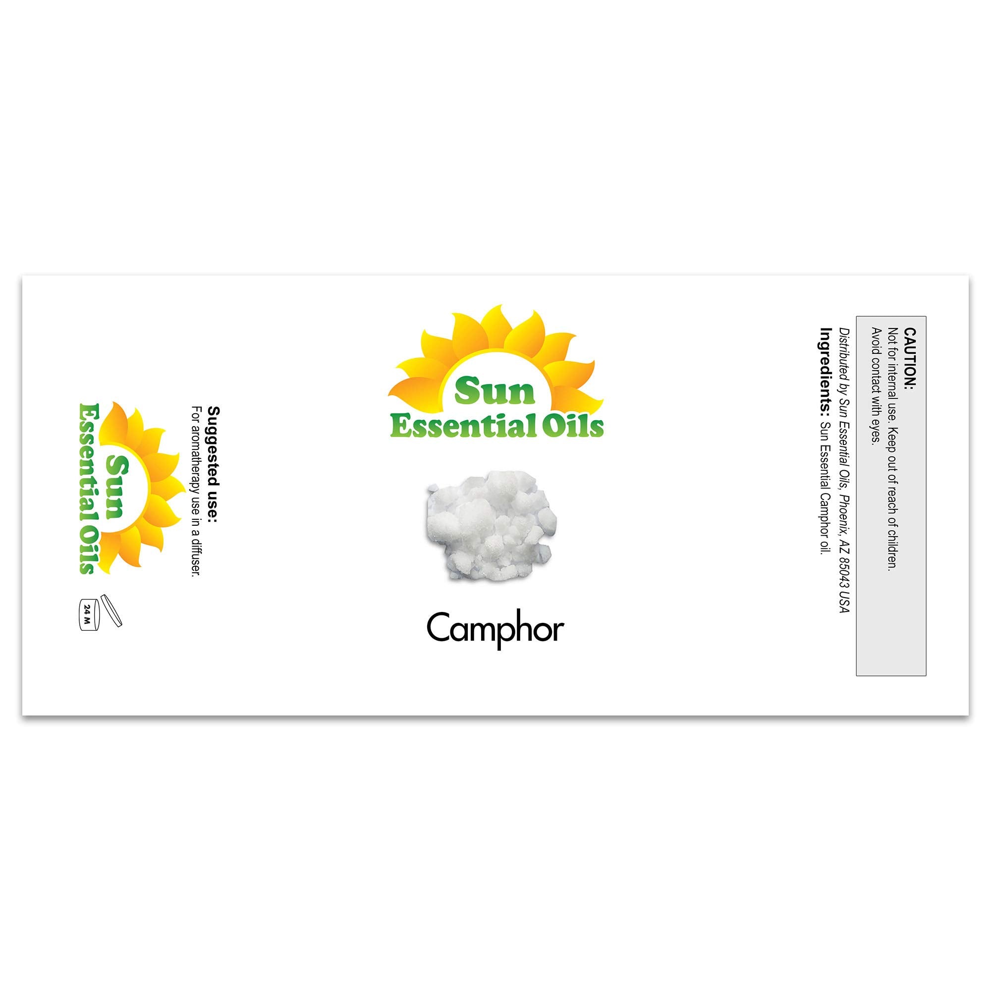 Diffuser with camphor essential oil release